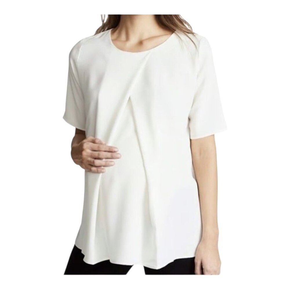 Hatch White Maternity Blouse
